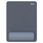 Fellowes - Repose-poignet pour souris Breyta XL avec coussin HEX - Bleu-23 % plus grand que notre tapis de souris standard avec repose-poignet, afin de favoriser une plus grande amplitude de mouvement et de réduire les petits mouvements