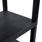 Luxor - Chariot utilitaire polyvalent à trois plateaux plats de 34" H Luxor TUFFY - 24" L x 18" P - noir-La conception en plastique moulé par injection offre un équilibre entre légèreté, solidité et fiabilité au quotidien