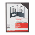 Staples - Chemise à deux pochettes - noire - paquet de 10-Idéale pour organiser vos projets, présentations ou documents