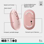 Logitech - Pop Icon ensemble clavier et souris Bluetooth - Rose-Optez pour la durée: la souris sans fil a une autonomie de 2 ans, tandis que le clavier a une autonomie de 3 ans, les deux disposent de modes de mise en veille automatique à économie d’énergie pour prolonger l’utilisation, les piles sont incluses

