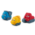 tonies -  My First tonies - : Construction Set - ensemble de 3 pièces - Français-Liste des titres (en francais): Pelleteuse : 1. Tclac-tclac et la chanson de la pelleteuse 2. Tu entends la pelleteuse 3. Un tas de terre et de cailloux 4. Ça creuse (ambiance sonore et musique) | Camion-benne : 1. Vroum Vroum et la chanson du camion-benne 2. Tu entends le camion-benne 3. Un nouveau chantier 4. Transporter et tout vider (ambiance sonore et musique) | Bétonnière : 1. Floup-floup-floup et la chanson de la bétonni
