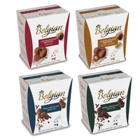 Belgian - Assortiment de Truffes Saupoudrées de Cacao et au Chocolat - Paquet de 4-Une garniture riche qui fond lentement, saupoudrée de poudre de cacao de haute qualité