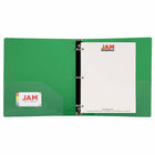 JAM PaperMD – Reliure en plastique à 3 anneaux, 1,5 po, vert, 2/paquet-2/paquet