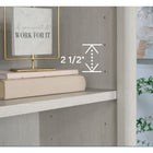 Sauder - Bibliothèque Dover Edge à 5 étagères - Chêne glacier-Instructions claires: Avec des instructions illustrées et des pièces étiquetées, l'assemblage est rapide et facile