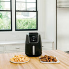 Ninja - Friteuse à air XL de 5,5 qt - Noir/Gris-4 Fonctions en 1 - Air Fry (frire à l'air chaud), Roast (rôtissage à l’air chaud), Reheat (réchauffer), Dehydrate (déshydrater)