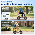 Gyrocopters - Trottinette électrique Zeno 2.0 pour adultes et adolescents - Vitesse 32 km/h - Autonomie 40 km - Application - Noir-Une fois votre trajet terminé, sa conception à pliage rapide et son cadre léger de 21 kg permettent de le ranger facilement dans un appartement ou un coffre de voiture