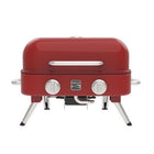 Kenmore - Barbecue de table rétro à 2 brûleurs - rouge-Brûleurs en acier inoxydable 304 — en forme de U.