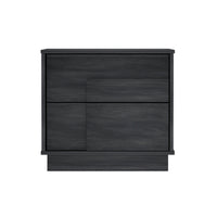 Manhattan Comfort - Table de nuit moderne Horizon 55,1 cm - Gris charbon-Table de nuit moderne pour chambre et salon