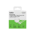 Belkin - Chargeur secteur rapide USB 45 W avec câble USB-C vers USB-C de 1 mètre-Construction écologique utilisant des matériaux recyclés post-consommation (PCR)