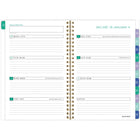 AT-A-GLANCE - Agenda hebdomadaire/mensuel BADGE floral 2026 - 8 1/2 po H x 5 1/2 po l - multicoloure - bilingue-Format des pages : 8 1/2 po H x 5 1/2 po l