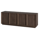 Hudson&Canal - Meuble TV rectangulaire Morse pour téléviseurs jusqu'à 75 pouces, couleur aulne brun-Le plateau supérieur supporte un poids maximal de 34 kg (75 lb), les étagères inférieures peuvent supporter chacune 11 kg (25 lb)