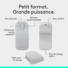 Logitech - Mobi Fold, souris de voyage ultraportable, petite et légère - Graphite-Multi-appareils et multi-système d’exploitation : connectez-vous via Bluetooth sur Windows, macOS, ChromeOS, Android, iPadOS. Certifiée Swift Pair et Fast Pair. Jonglez entre 3 appareils avec Easy-Switch. Compatible avec Logi Bolt, vendu séparément