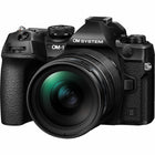 OM System - OM-1 Mark II Corps noir avec kit d'objectif M. Zuiko Digital ED 12-40 mm F2.8 PRO II-Filtre à ondes super soniques