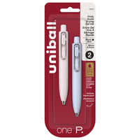 Uniball - Stylos à gel rétractables de poche Uni One P - 0.5 mm - Encre noire - Pêche & Soda - Paquet de 2-Apportez des lignes nettes et vibrantes à vos projets artistiques et personnels avec ces stylos à encre gel révolutionnaires à l'écoulement fluide, disponibles dans de nombreuses couleurs.
