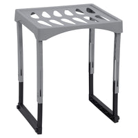 Locker Gear - Étagère pour casier avec pieds extensibles - Gris-Extensible et ajustable - pieds extensibles pour un réglage personnalisé de la hauteur de l'étagère