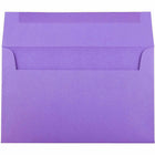 JAM Paper - Enveloppes d'invitation colorées A10 - 6 x 9,5 - violet violet recyclé - Paquet de 50-Ces enveloppes sont parfaites pour envoyer des invitations, des cartes de voeux, des RSVP, des cartes de remerciement, des cadeaux d'anniversaire, des remises de diplômes, des vacances et plus encore