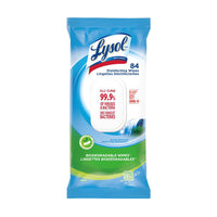 Lingettes désinfectantes biodégradables Lysol – Chute d’eau printanière – Paquet de 84-Éliminent 99,9% des virus et bactéries