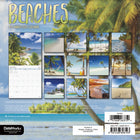 DateWorks - Mini Calendrier Mural 16 Mois des Plages de 2025 - 7 po x 7 po - Anglais-Comprend des pages mensuelles de janvier à décembre 2025, ainsi que les 4 derniers mois de 2024.