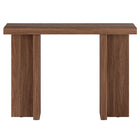 Hudson&Canal - Console Dimitra 42" L - Noyer satiné-La table est fabriquée à partir de matériaux MDF de haute qualité et durables