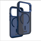 Blu Element - Étui Chromatic Kick MagSafe Marin pour iPhone 17 Pro Max-Protection supplémentaire de l’appareil photo avec support pliable pour visionnage à l’horizontale