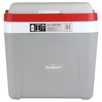 Koolatron - Glacière avec poignée de transport verrouillable - 25 L - gris et rouge-L'assortiment de 57 pièces comprend 50 sacs prédécoupés et 7 rouleaux thermoscellants personnalisables