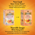 Twinings - Sachets de tisane pêche et orange - paquet de 20-Offre un arôme fruité, la douceur veloutée de la pêche et une finale acidulée à l’orange