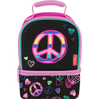 Thermos - Sac à lunch à double compartiment - Paix-100 % sans PVC avec doublures PEVA