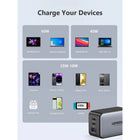 UGREEN - Chargeur Rapide 65W GaN - 2x USB-C/1x USB-A-Nouvelle technologie GaN II : Adopte la dernière technologie GaN pour une meilleure puissance et performance, ce qui rend le chargeur plus petit et réduit sa température de fonctionnement, sans générer de chaleur excessive.