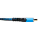 BlueDiamond - Câble HDMI 8K Ultra HD haut de gamme - 6 pieds paquet de 2, Bleu-Prise en charge eARC: La fonction de Canal de Retour Audio Amélioré vous permet d'envoyer un audio de meilleure qualité de votre téléviseur à une barre de son ou à un récepteur AV