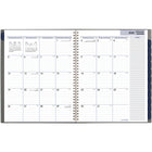 AT-A-GLANCE - Agenda hebdomadaire/mensuel traditionnel 2025 - 11 po H x 8 1/2 po l - Gris - Bilingue-Hebdomadaire : une semaine sur deux pages; horaire ouvert; mensuel : un mois sur deux pages avec onglets