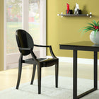 Modway - Casper Restauration Fauteuil - Noir-Polycarbonate solide