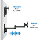Mount-It! – Support mural pour un seul moniteur (MI-404)-7