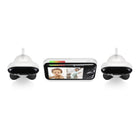 Motorola - Moniteur bébé vidéo PIP1510 Connect Wi-Fi motorisé - Blanc - Ensemble de 2 caméra-Surveillance de la température - Sachez si la chambre de votre petit est trop chaude ou trop froide