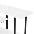 Manhattan Comfort - Console moderne Celine 70,86 po - Blanc-Plateau supérieur en bois manufacturé de haute qualité avec placage