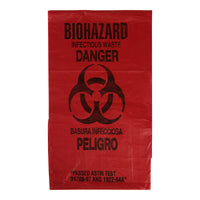 WASIP - Bio-Hazard Sac Rouge-Utilise pour collecter, stocker et transporter des dechets biologiques dangereux et infectieux