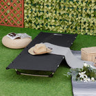 Outsunny - Lit de camp léger pour adultes-Lit de camp en tissu tendu pour dormir confortablement  