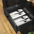 HOMCOM - Buffet de rangement 47,2 po L - noir-Revêtement en mélamine facilitant le nettoyage 