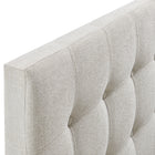 Modway - Emily Tissu tapis Tête de lit pleine grandeur, Lin-7