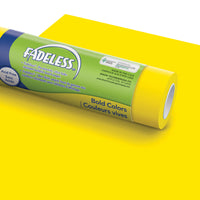 Dixon - Papier artistique pour babillard Fadeless, canari, 48 po x 50 pi-Ultra résistant à la décoloration
