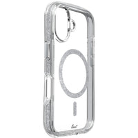 LAUT - Coque AERO SPARKLE MagSafe pour iPhone 16 - Argent cristal-Un mélange de style et de technologie de pointe