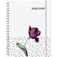Socadis - W. Maxwell Agenda 2025-2026 Garbo - 8.5 po x 11 po - Tulipe - Bilingue-Août 2025 à juillet 2026