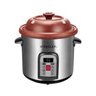 Vitaclay - Marmite multi-crock'n biologique intelligente - 6,5 qt.-Notre réglage à basse température ajoute un bonus supplémentaire - yogourt crémeux riche en probiotiques. Découvrez le secret culinaire de la nature pour une bonne santé et vitalité - de l’argile non émaillée. L’argile organique active les enzymes et les minéraux dans vos aliments, de sorte qu’elle extrait des saveurs et des nutriments supplémentaires de vos recettes. L’argile est également alcalinisante, paramagnétique et infrarouge. L’argi