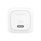 Belkin - Chargeur mural 20 W avec câble USB-C vers USB-C (1 m)       -Robuste et idéal pour les voyages : Ce chargeur mural Belkin est conçu pour durer et possède des broches pliables pour un transport facile. Compact et léger, il est parfait pour la maison, le bureau ou les voyages