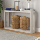 Hudson&Canal - Console Stellan 52" L - Blanc aulne-Finition en blanc aulne aspect bois