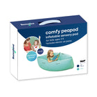 Bouncyband - Coussin sensoriel confortable Peapod, 48 po, de 3 à 6 ans, jusqu'à 4 pieds de haut, vert-La pression profonde offre une étreinte réconfortante et caressante, permettant un sentiment de sécurité apaisant