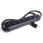 BlueDiamond - defend protecteur de surtension de 10 pieds avec 6 prises paquet de 2, noir-Fonction de réinitialisation de sécurité - Coupe l’alimentation en toute sécurité lorsque vos appareils électroniques ont besoin de protection