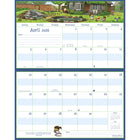 MotherWord - Calendrier familial magnétique pour réfrigérateur 2025-2026 - 9 1/2 po H x 15 po l - anglais-Anglais seulement