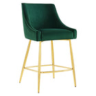 Modway - Discern Tabourets de comptoir - Vert - Ensemble de 2-Poignée décorative