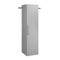 Prepac - Armoire de rangement étroite HangUps de 18 po - gris clair-Dimensions assemblé 18 po L x 72 po H x 20 po P 12,7 pieds cubes