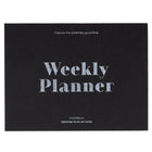 Gry Mattr - Agenda hebdomadaire - 7 x 8-3/4 po - noir - anglais-Mise en page hebdomadaire pour planifier les tâches, les rendez-vous et les objectifs